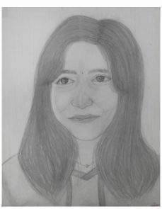 Pencil portrait sketch